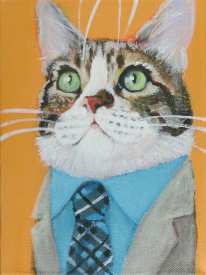 Riley Tabby Cat Portrait