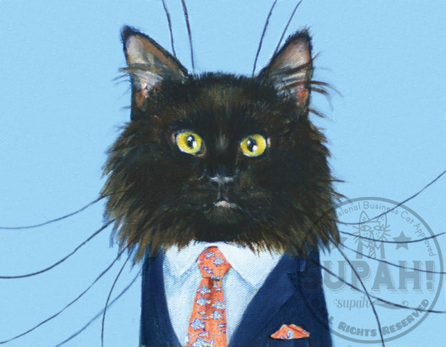 winston a highly professional business cat